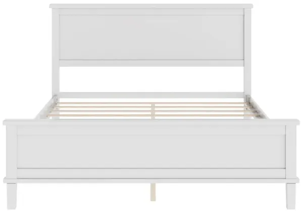 Merax Mid-Century Wood Platform Bed with Headboard