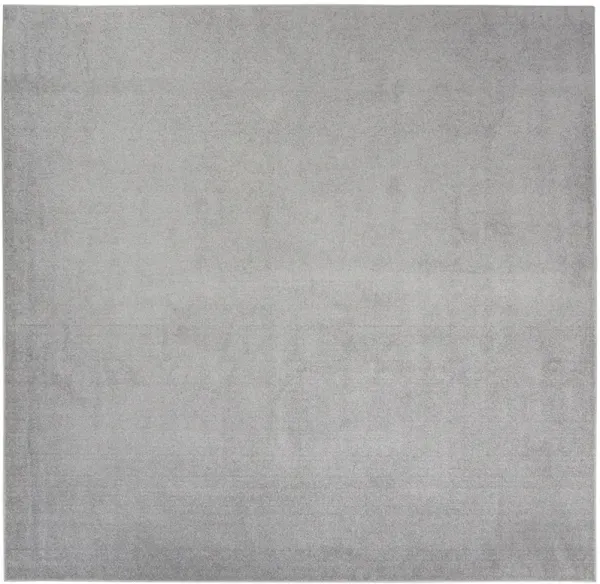 Nourison Essentials NRE01 Silver/Gray 9' x Square Rug