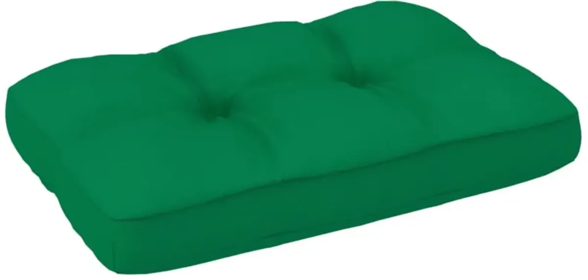 vidaXL Pallet Sofa Cushion Green 23.6"x15.7"x4.7"