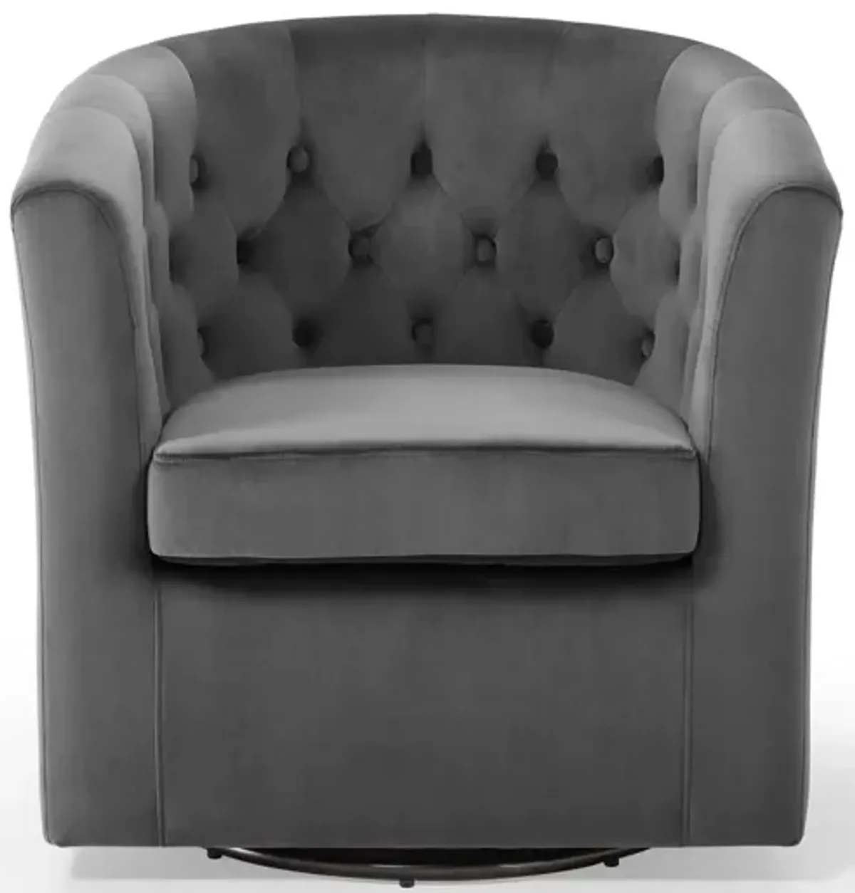 Prospect Tufted Performance Velvet Swivel Armchair