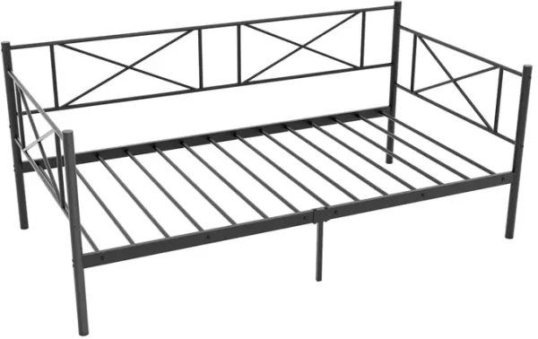 Sturdy Platform Bed with Heavy-Duty Metal Slat Support Durable and Stylish Bedroom Solution
