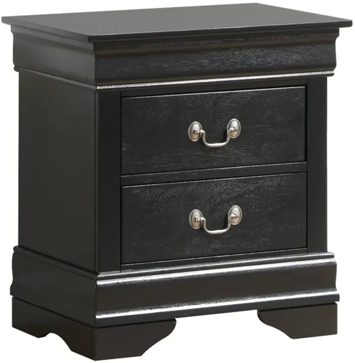 Louis Philippe 2-Drawer Nightstand (24 in. H X 22 in. W X 16 in. D)