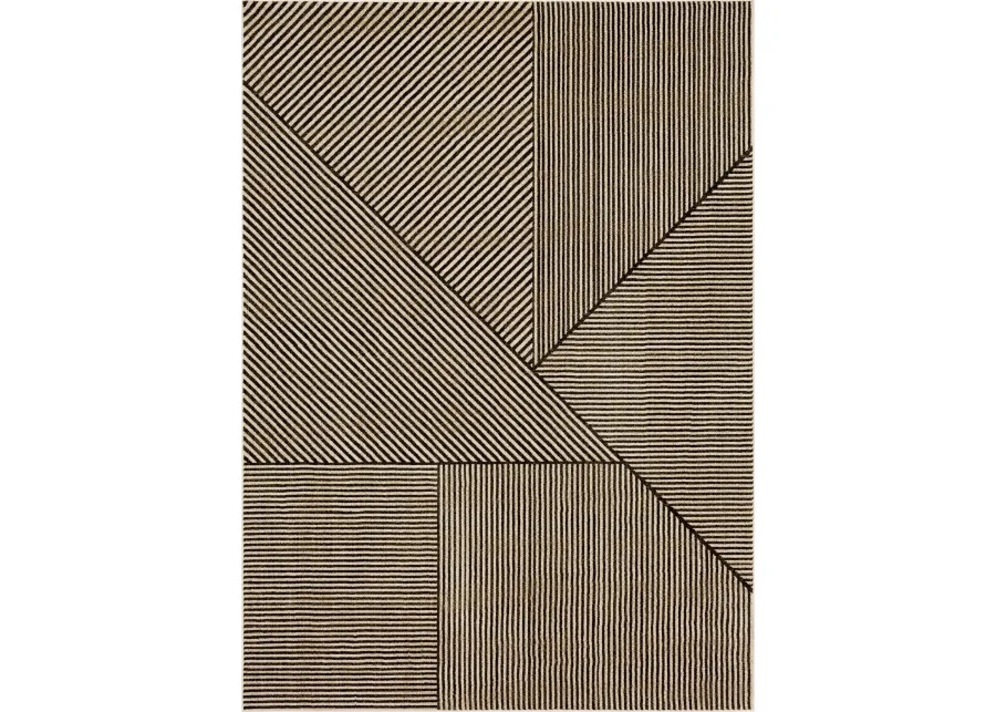 Bobby Berk by Karastan (Series 3) Linea Onyx 9' 6" X 12' 11" Rug