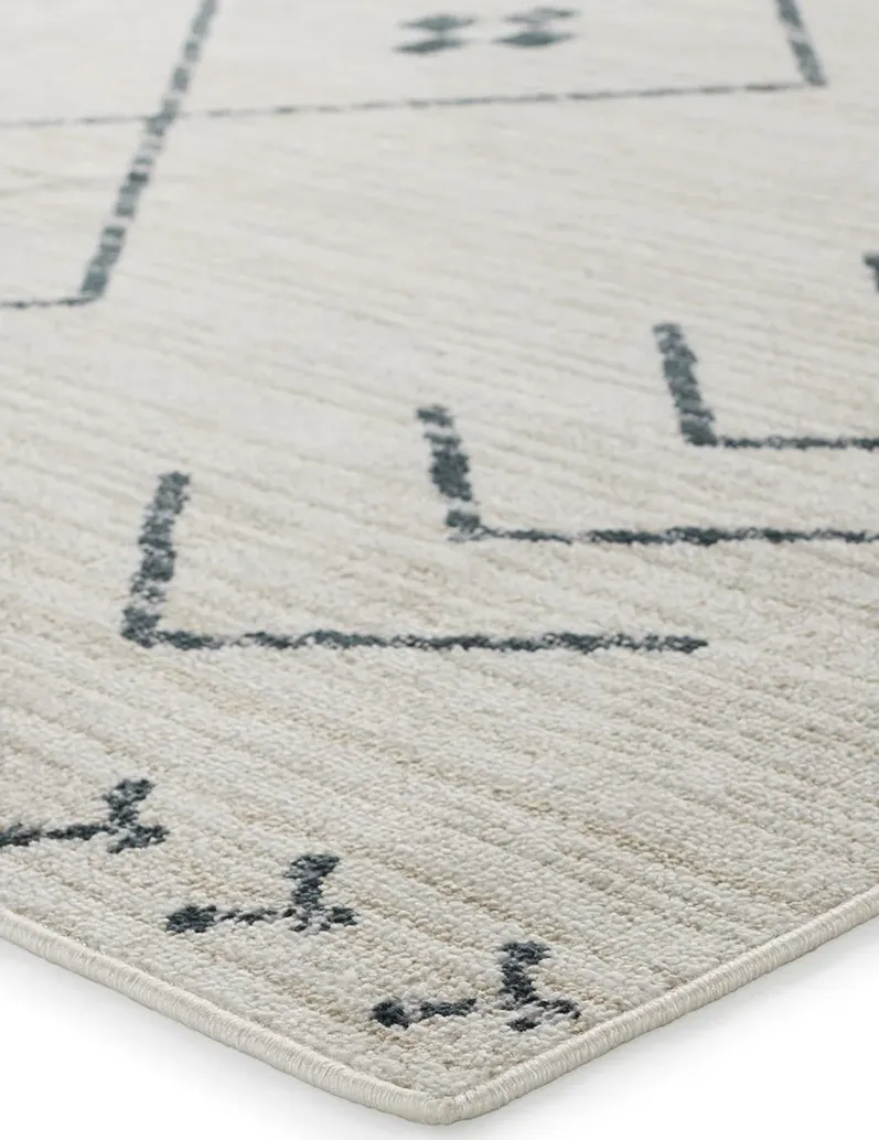 Nadine Taos White 6'7" x 9'6" Rug