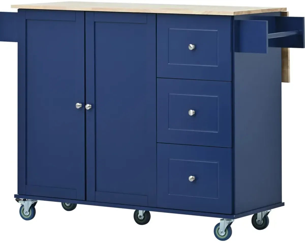 Merax Rolling Mobile Kitchen Island