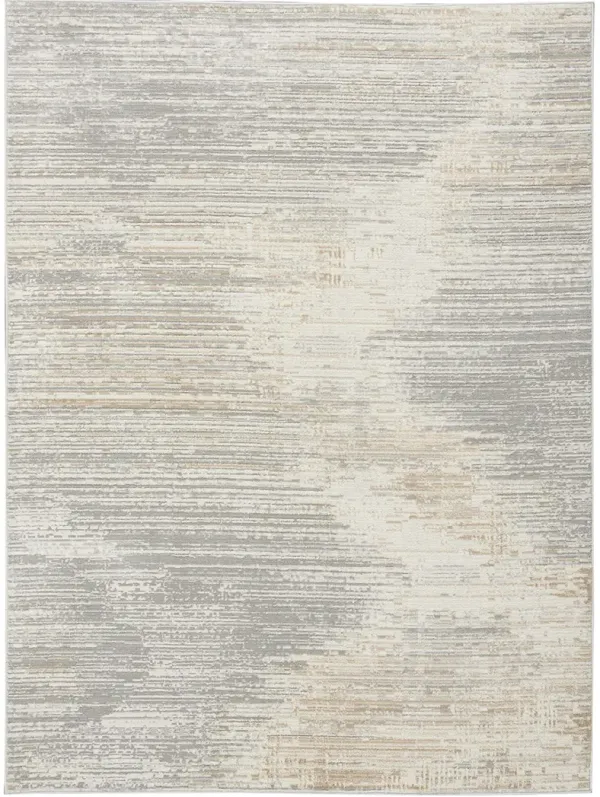 CK011 Verdant VRD01 Ivory/Gray 5'3" x 7'3" Rug