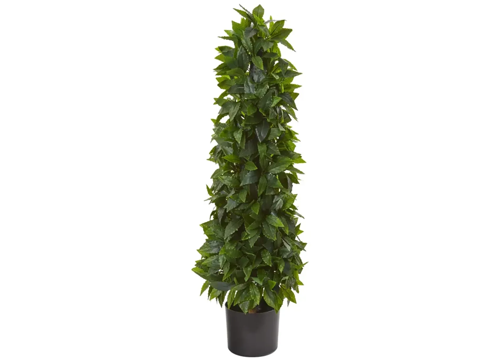 Hivvago 3 Feet Sweet Bay Cone Topiary Artificial Tree