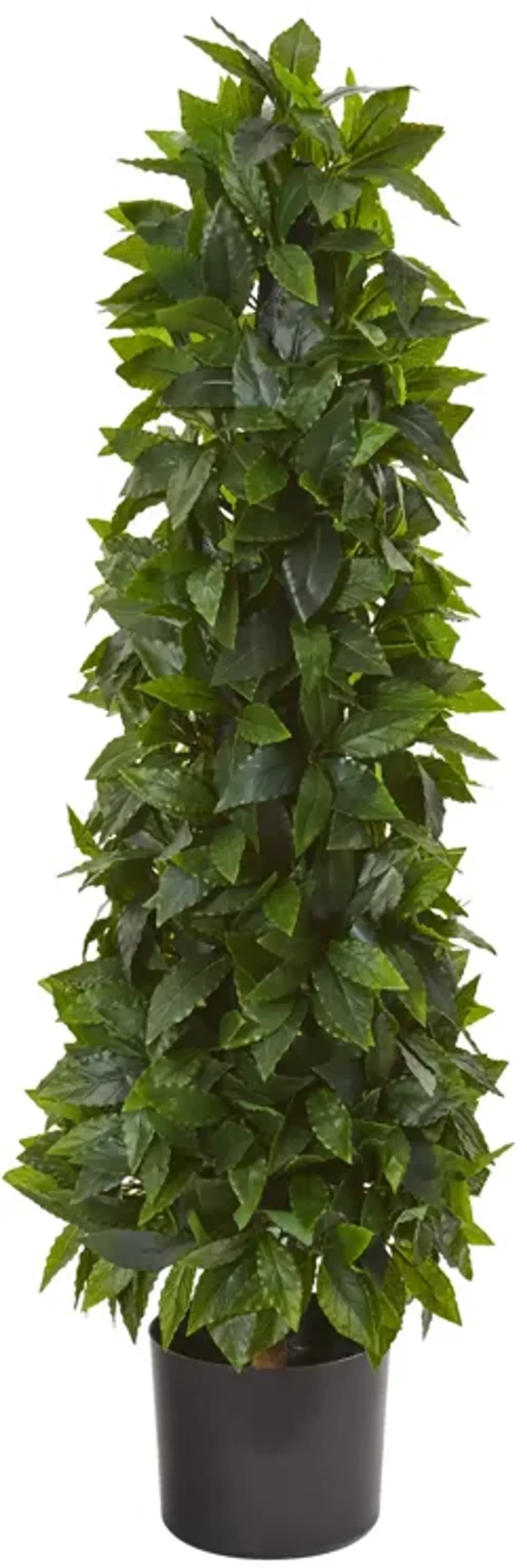 Hivvago 3 Feet Sweet Bay Cone Topiary Artificial Tree