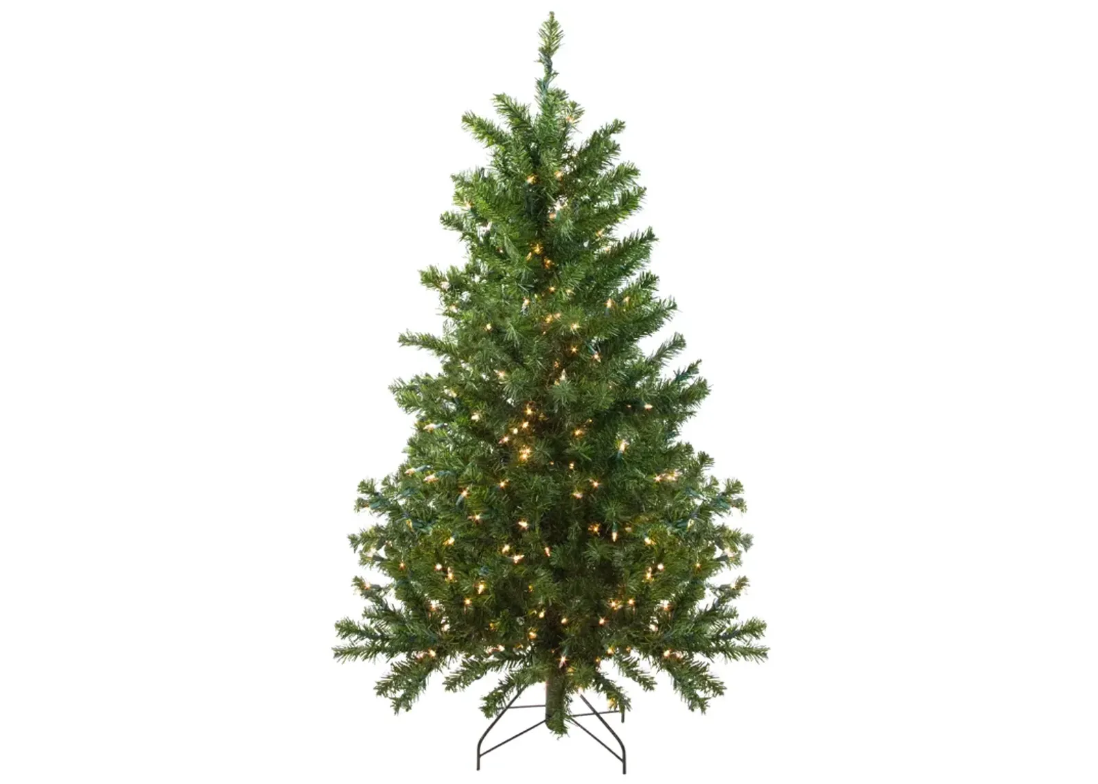 4' Pre-Lit Canadian Pine Medium Artificial Christmas Tree - Clear Lights