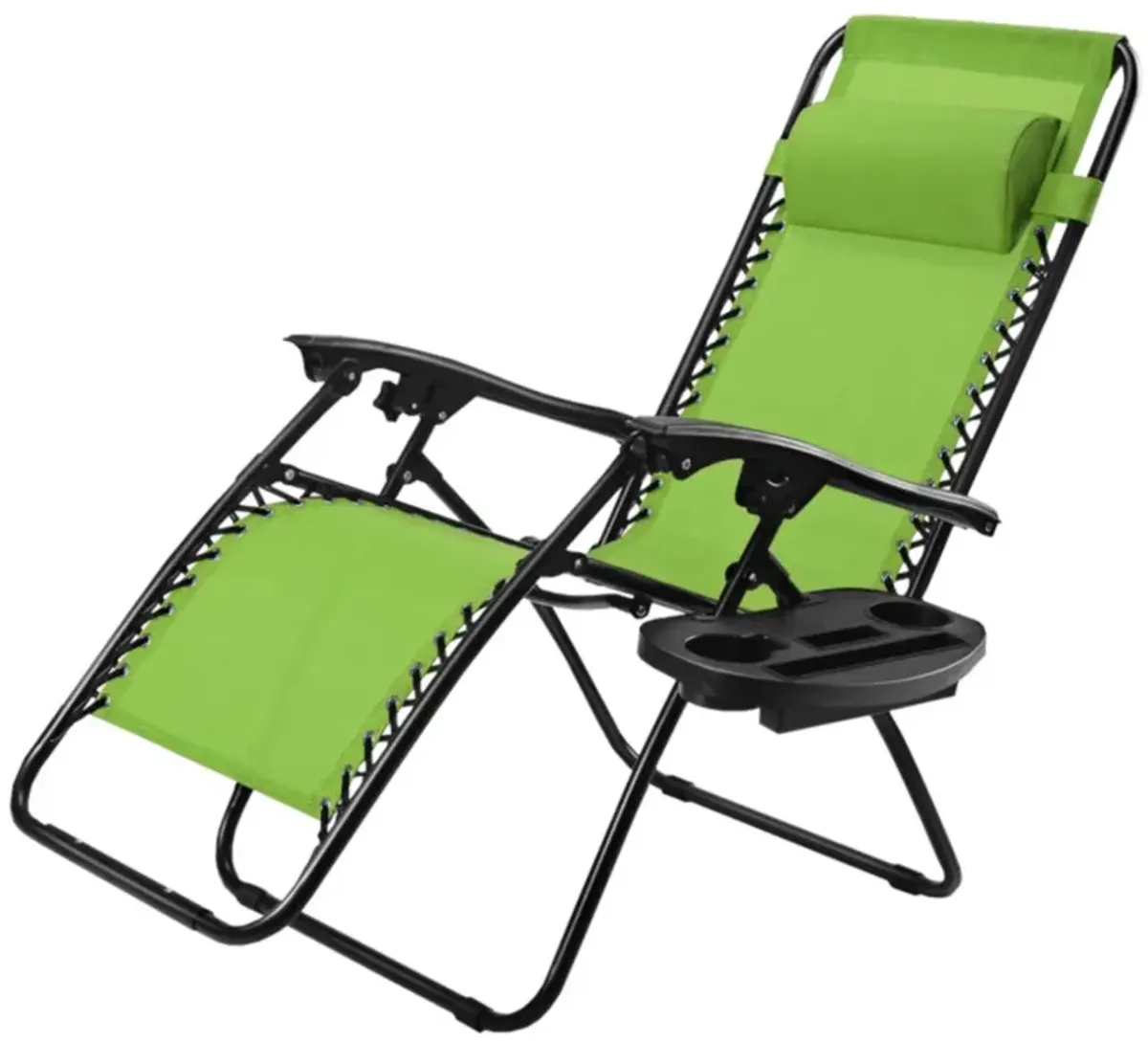 Hivvago Outdoor Folding Zero Gravity Reclining Lounge Chair