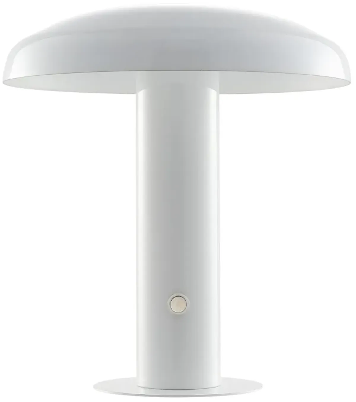 Suillius Contemporary Bohemian Rechargeablecordless Iron Integrated LED Mushroom Table Lamp