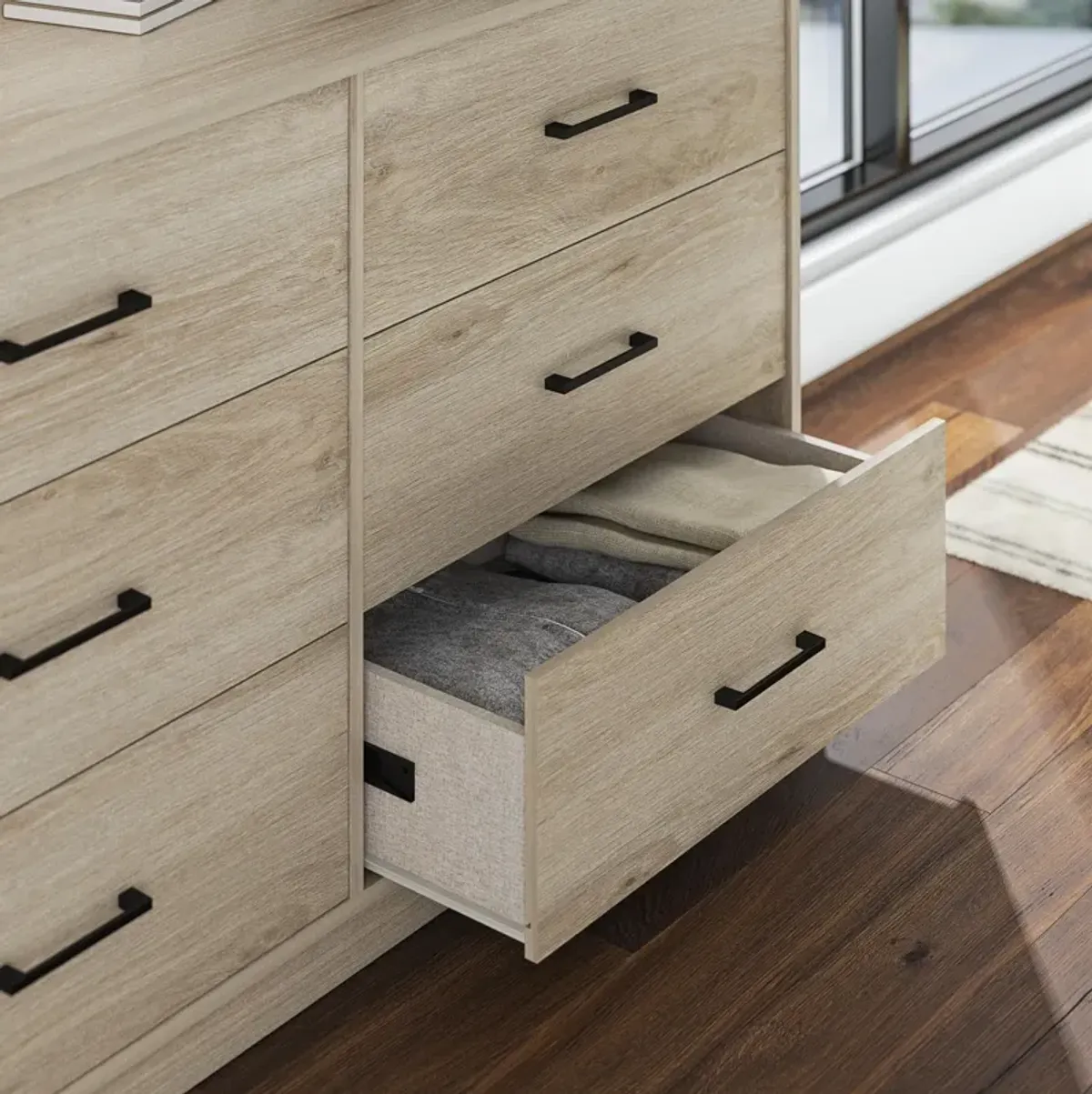 BrEZ Build Pearce Wide 6 Drawer Dresser