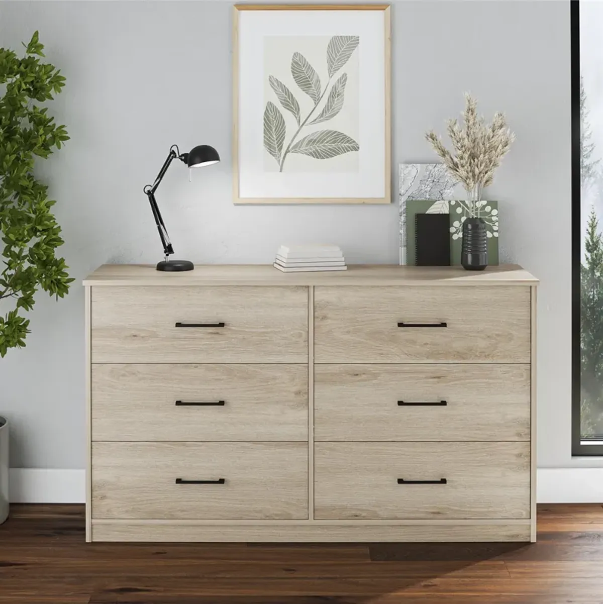 BrEZ Build Pearce Wide 6 Drawer Dresser