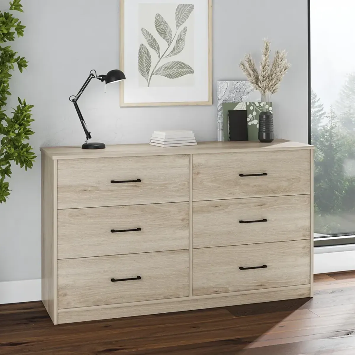 BrEZ Build Pearce Wide 6 Drawer Dresser