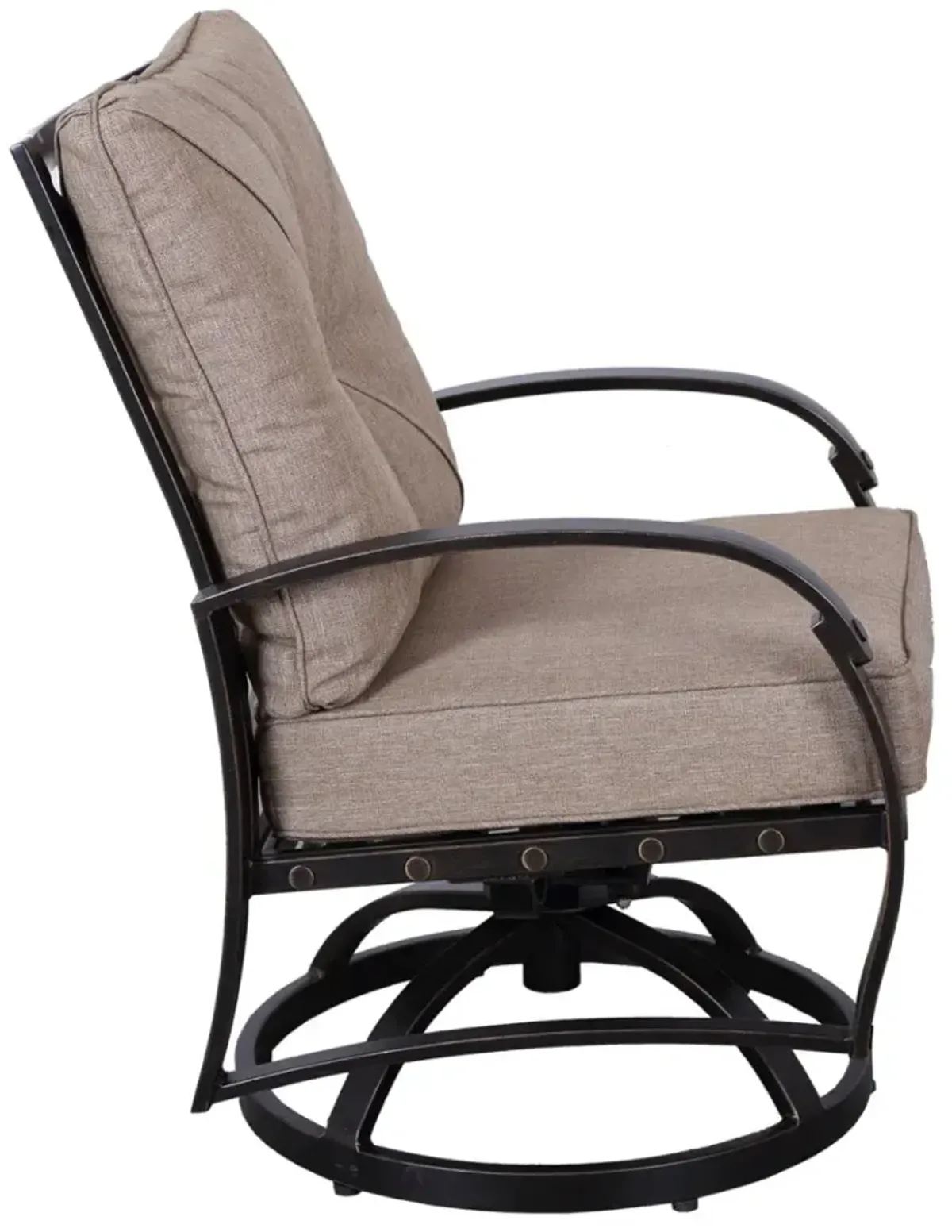 Kain Swivel Rocker Patio Dining Chair with Cushion