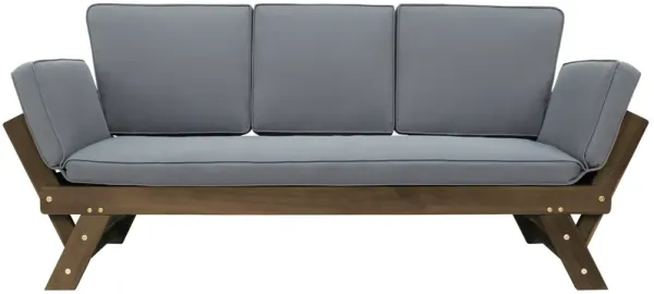 Merax Solid Outdoor Adjustable Patio Wooden Daybed Sofa
