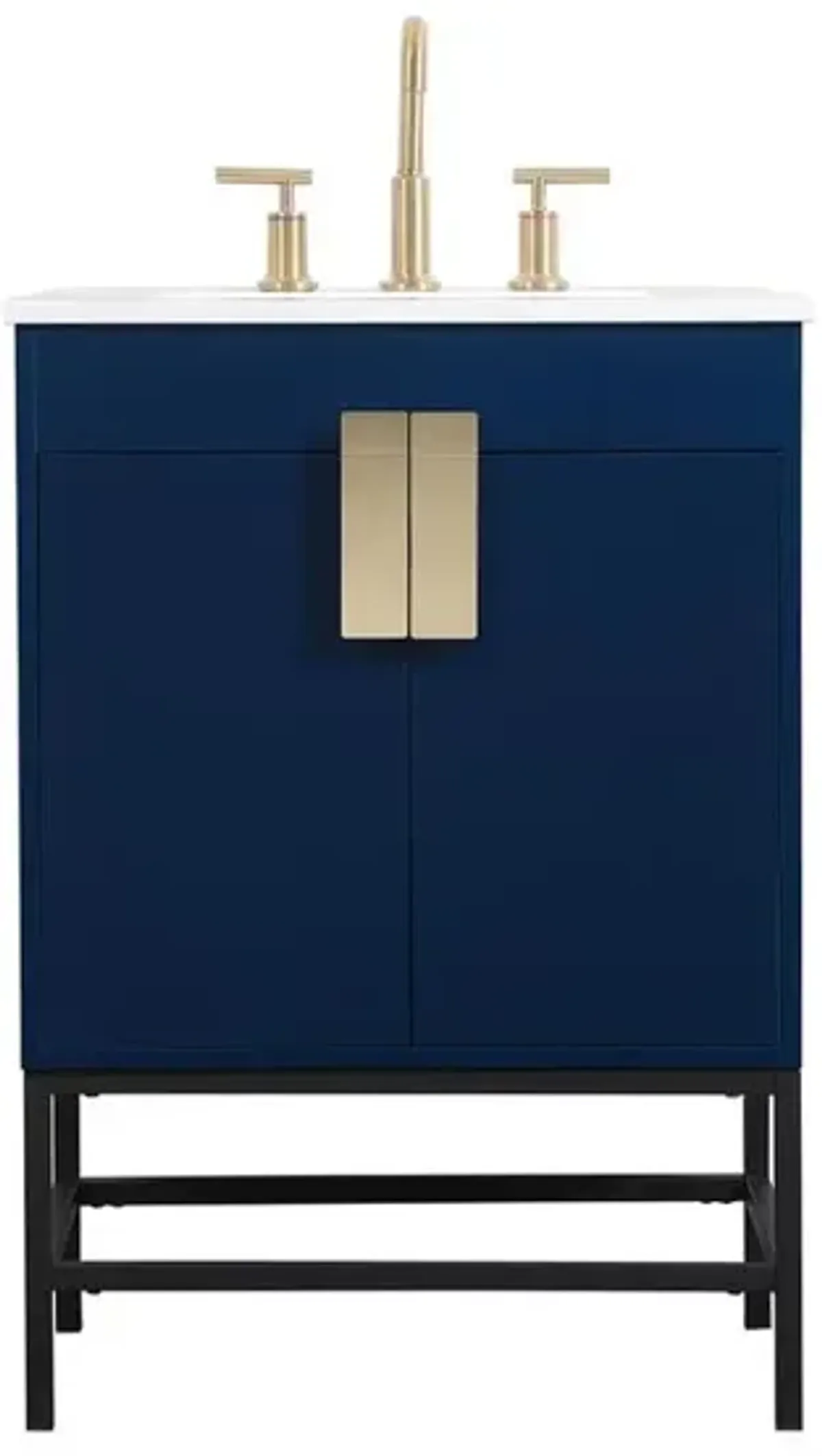 Elegant Kitchen and Bath 24 inch Single bathroom vanity in blue