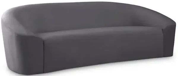 Meridian Furniture Riley Grey Velvet Sofa