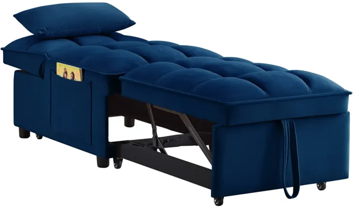 Merax Single Sofa Bed Futon with Storage Pockets