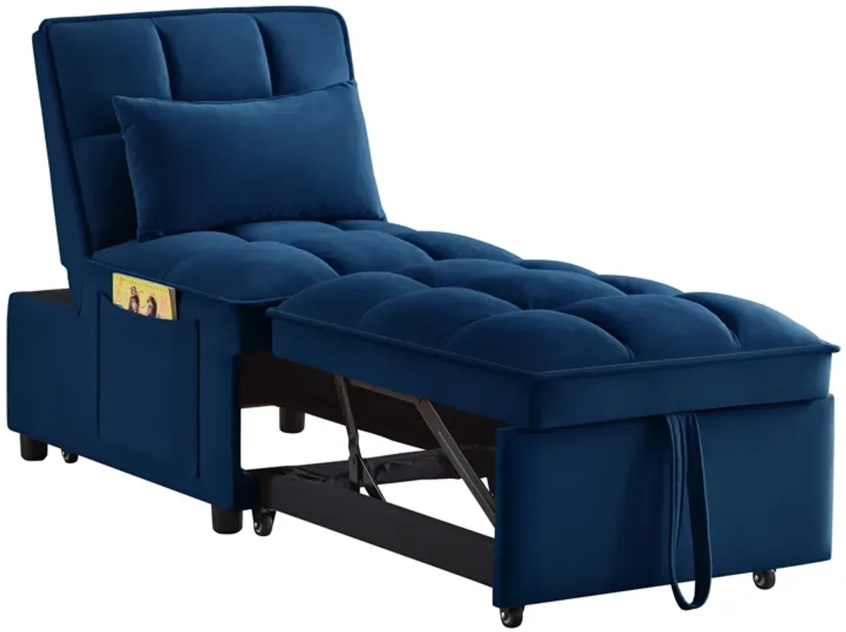 Merax Single Sofa Bed Futon with Storage Pockets