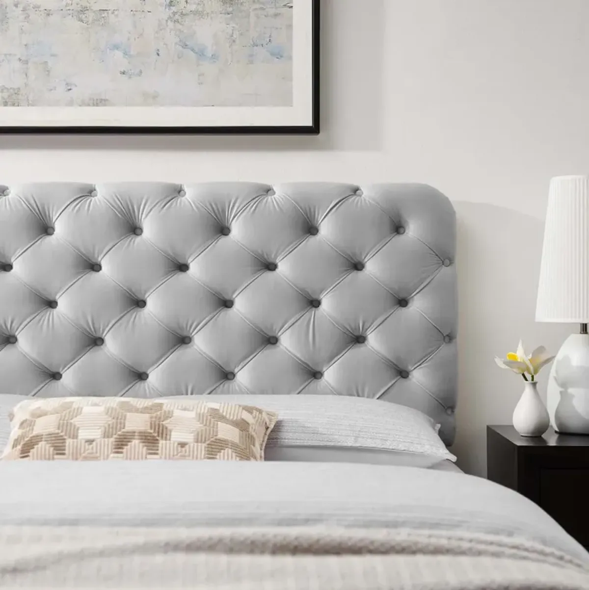 Modway - Lizzy Tufted Full/Queen Performance Velvet Headboard