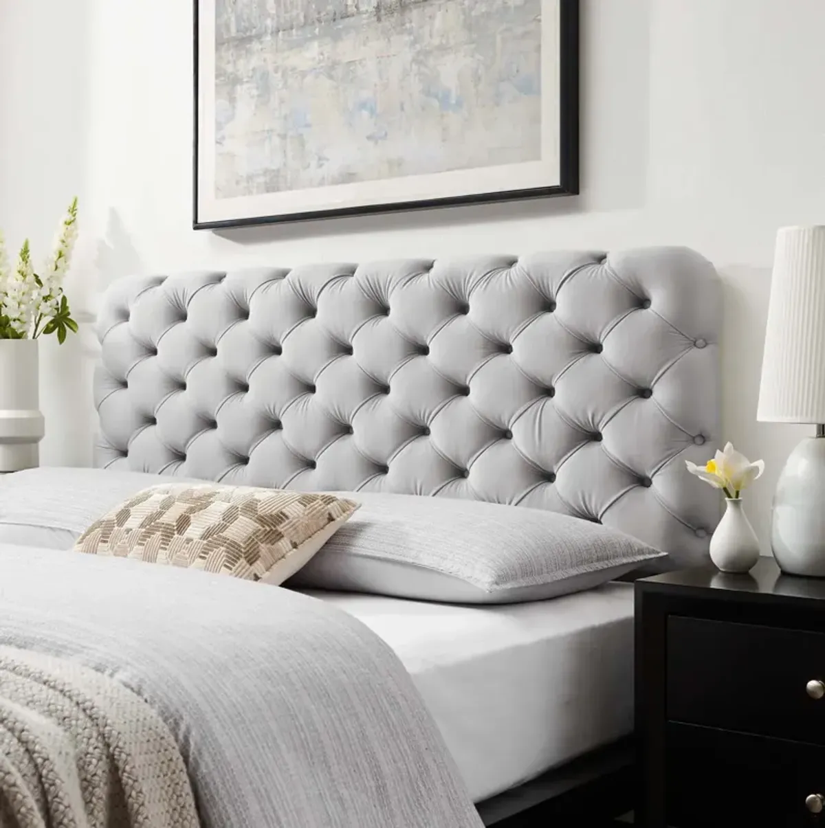 Modway - Lizzy Tufted Full/Queen Performance Velvet Headboard