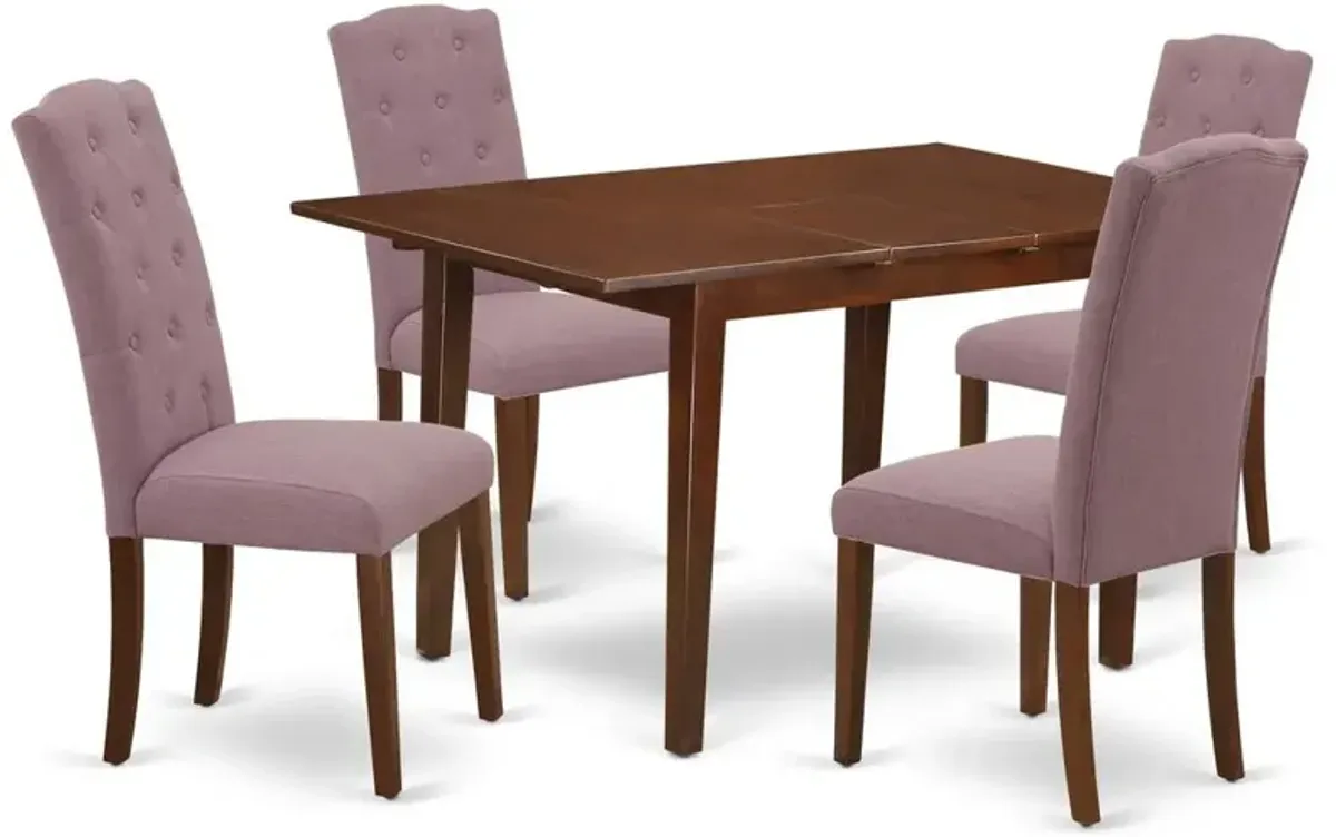 Dining Room Set Mahogany, NOCE5-MAH-10