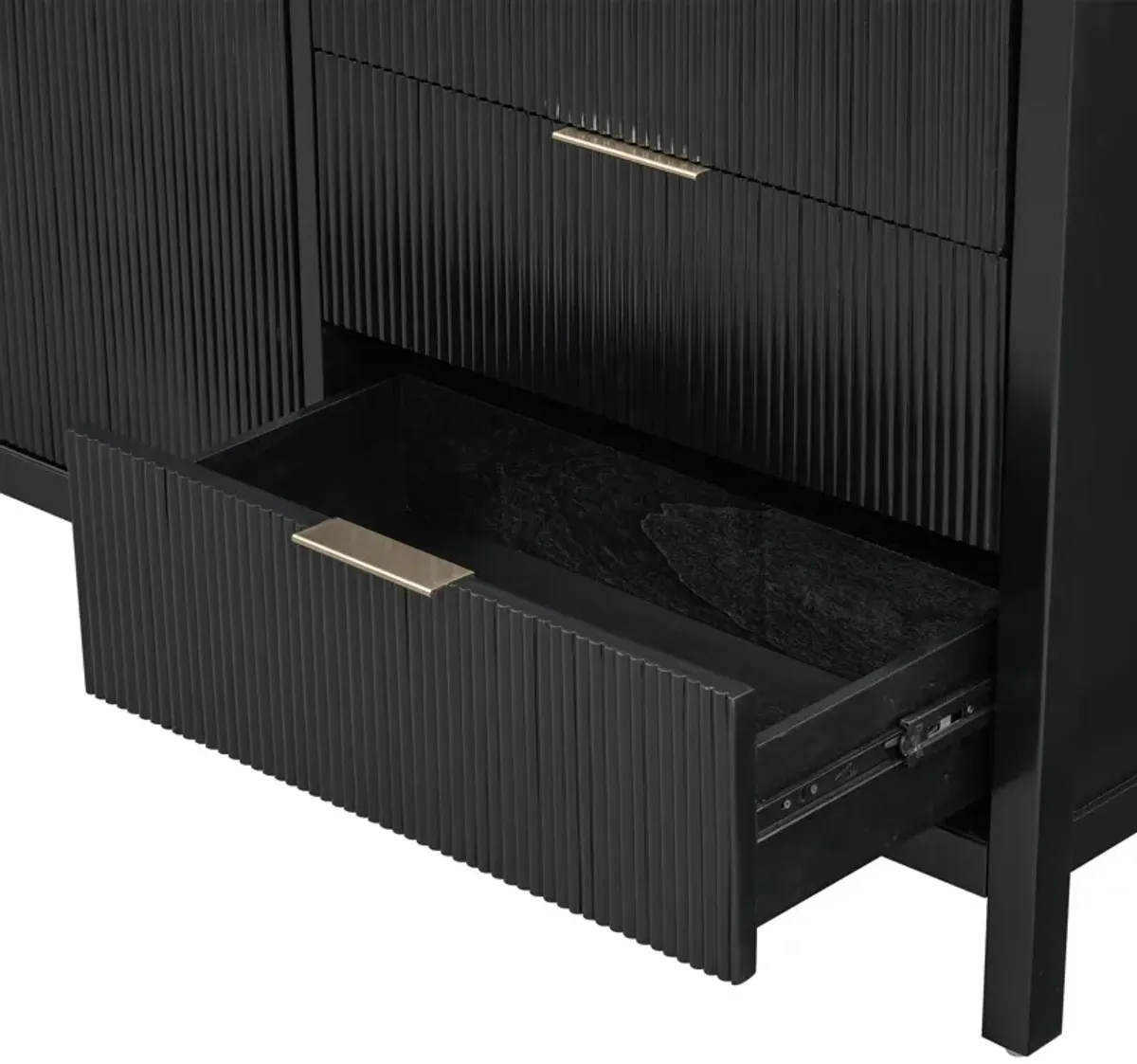 Merax Wave-Pattern Sideboard Storage Cabinet