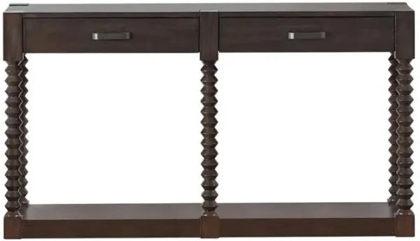 Meredith 2-drawer Sofa Table Coffee Bean