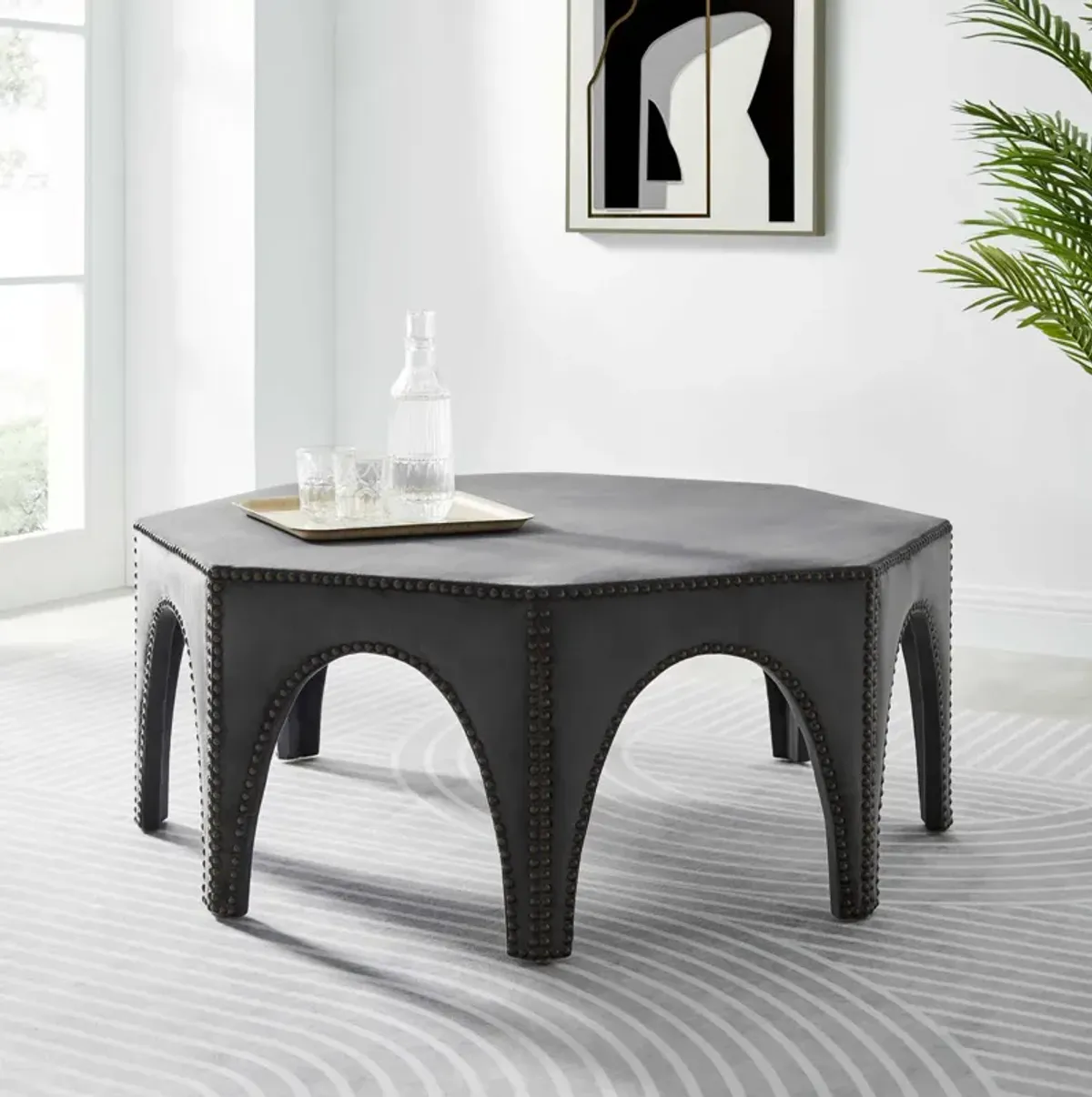 Victory Performance Velvet Ottoman