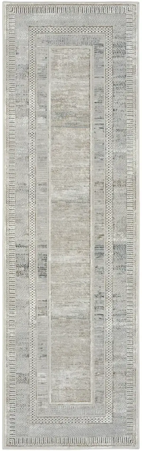 Glitz GLZ07 Ivory/Multicolor 2'3" x 7'6" Rug