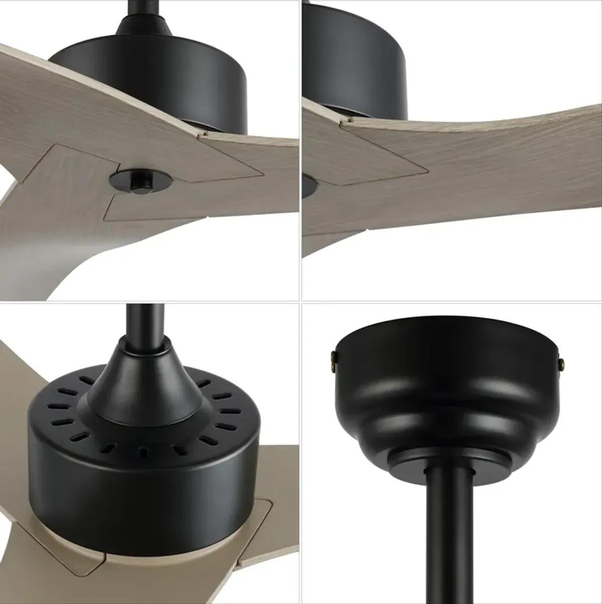 Aldrin Modern Minimalist Iron/Plastic Razor Ceiling Fan