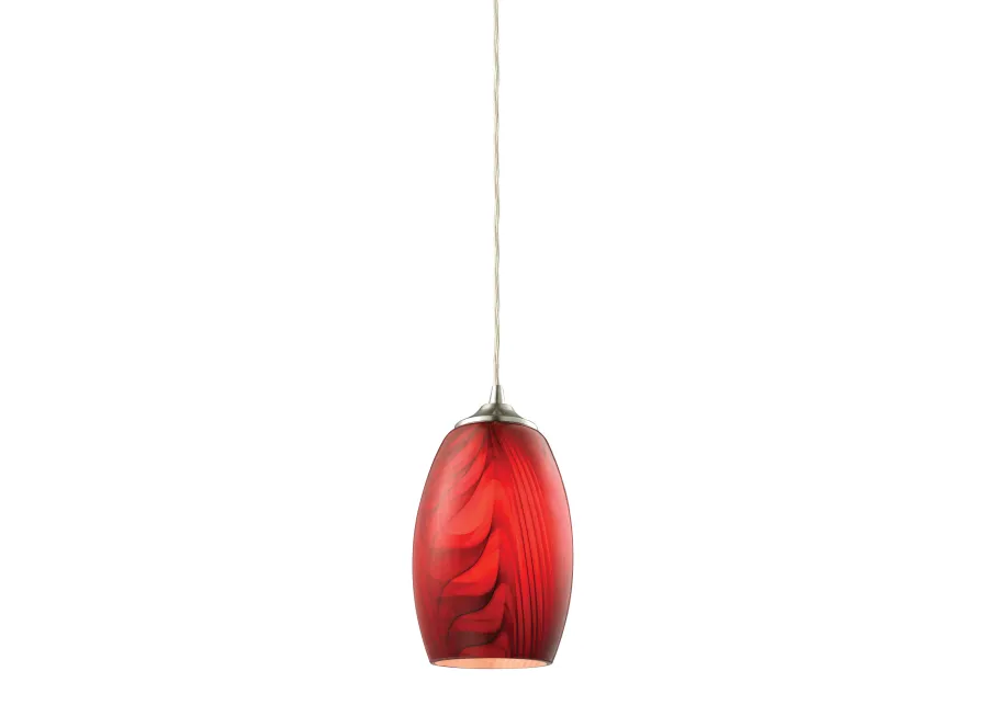 Tidewaters Mini Red Pendant