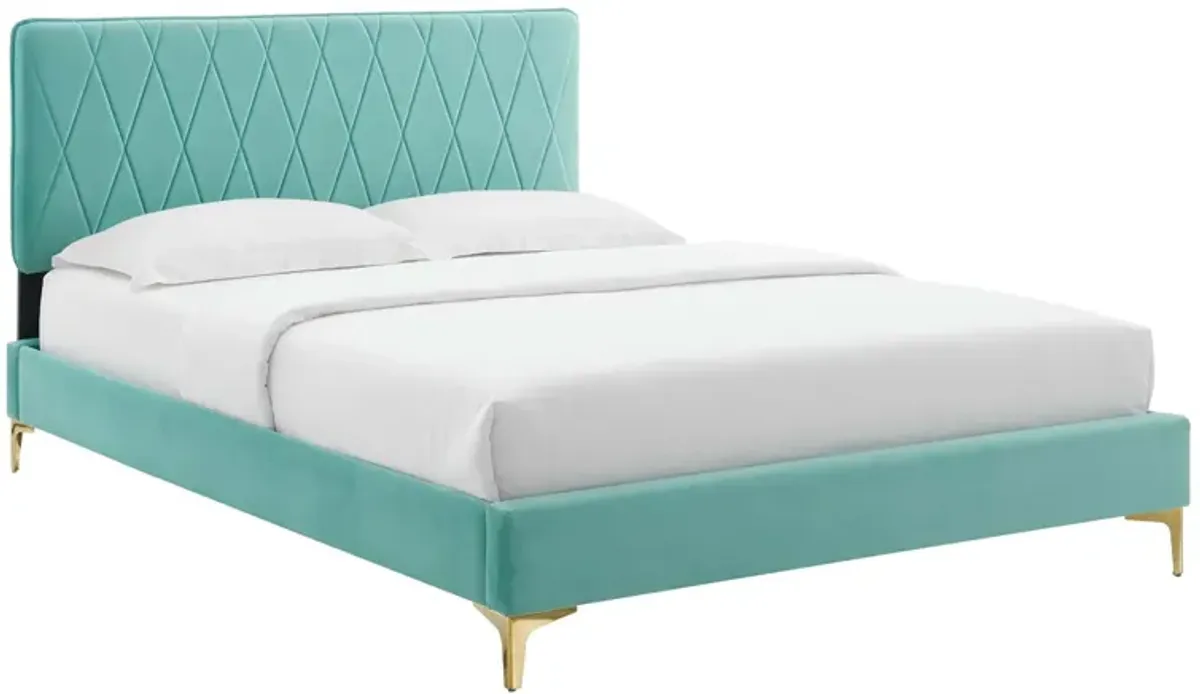 Modway - Phillipa Performance Velvet King Platform Bed