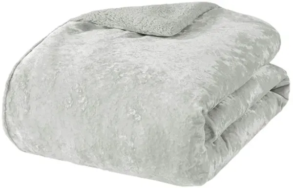 Gracie Mills Graciela Luxe Crushed Velvet Reversible Comforter Set
