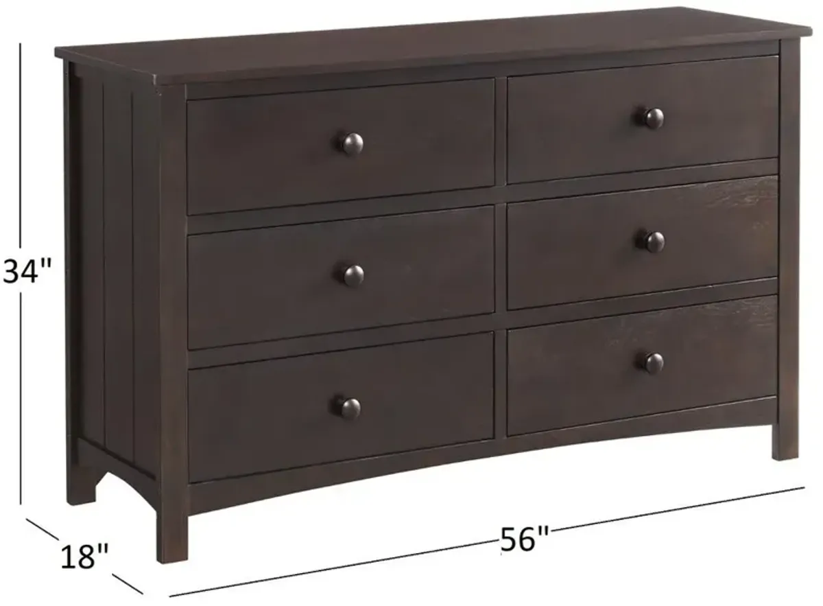 Oxford Baby Universal Rta 6 Dr Dresser Espresso