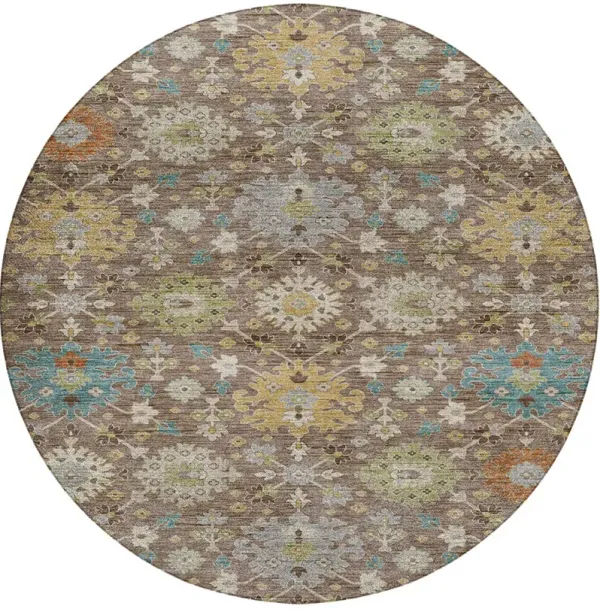 Silk Road Mocha 8' Round Rug