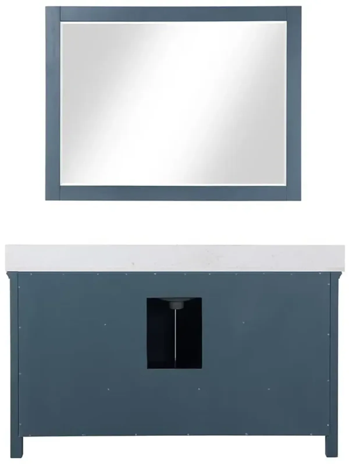 Altair 60 Single Bathroom Vanity Set in Classic Blue with Mirror