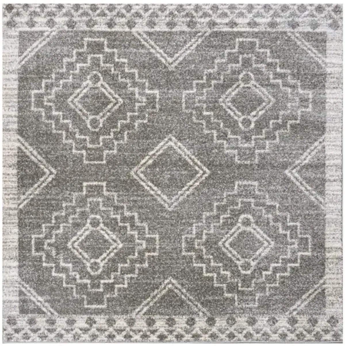 Amir Moroccan Beni Souk Cream/Black. Area Rug