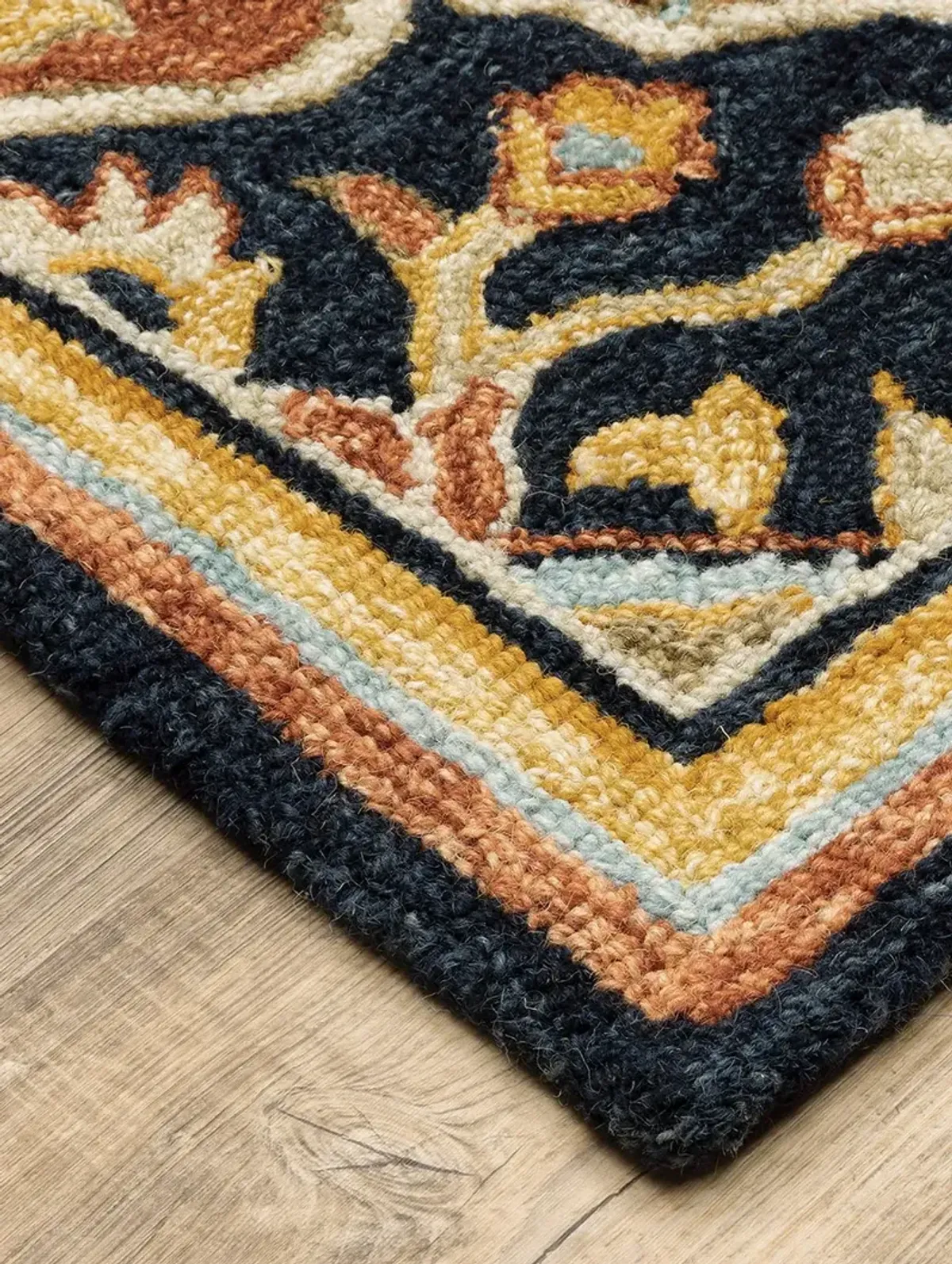 Alfresco 2'6" x 8' Navy Rug