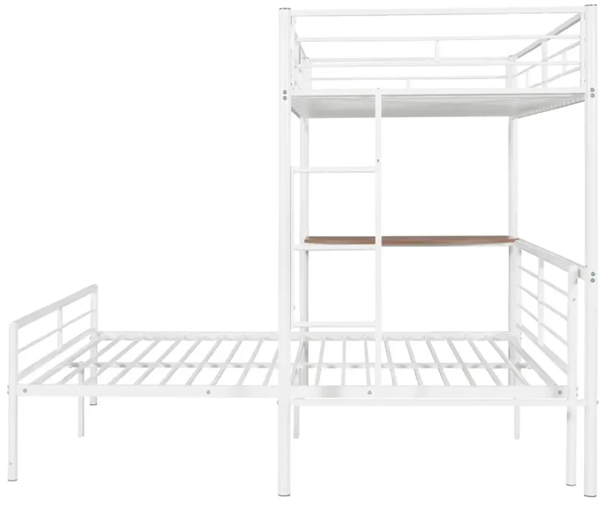 Merax Metal Bunk Bed with Desk