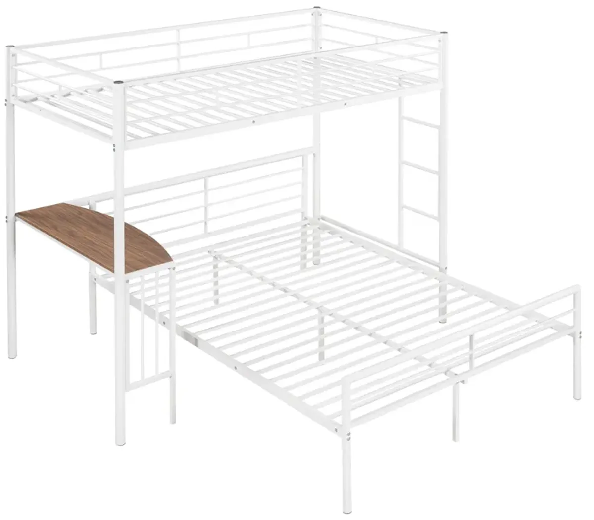 Merax Metal Bunk Bed with Desk