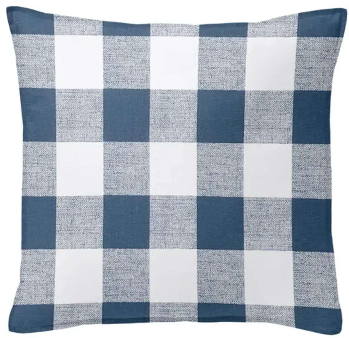 6ix Tailors Fine Linens Lumberjack Check Indigo/White Decorative Throw Pillows