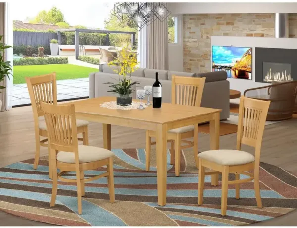 5 PcSmall Kitchen Table set - Kitchen Table and 4 Dining Chairs