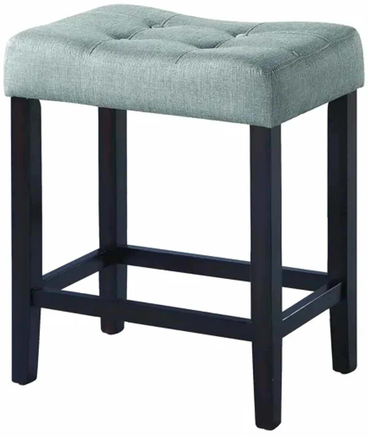 Casual Grey Upholstered Counter-Height Stool