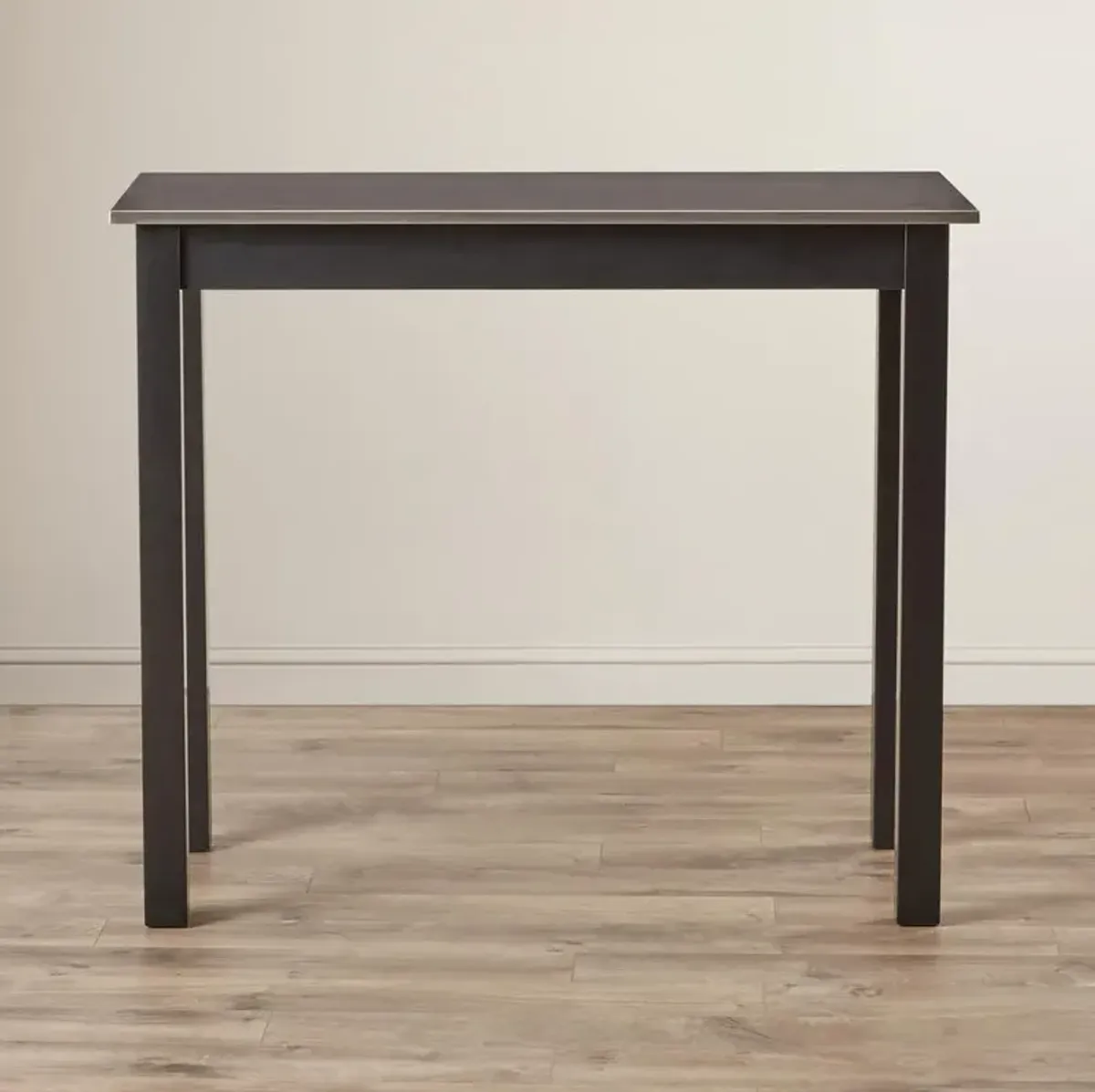 Carolina Living Carter Stainless Steel Top Bar Table - Black