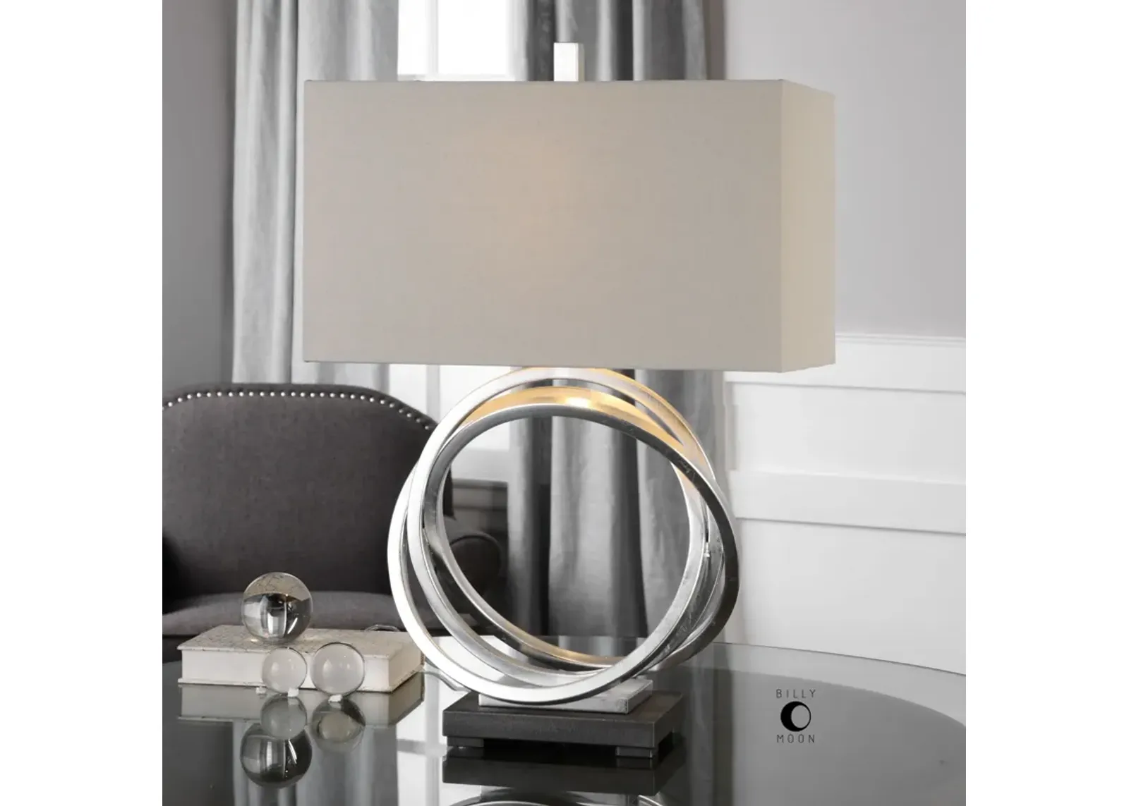 Uttermost Soroca Silver Rings Lamp