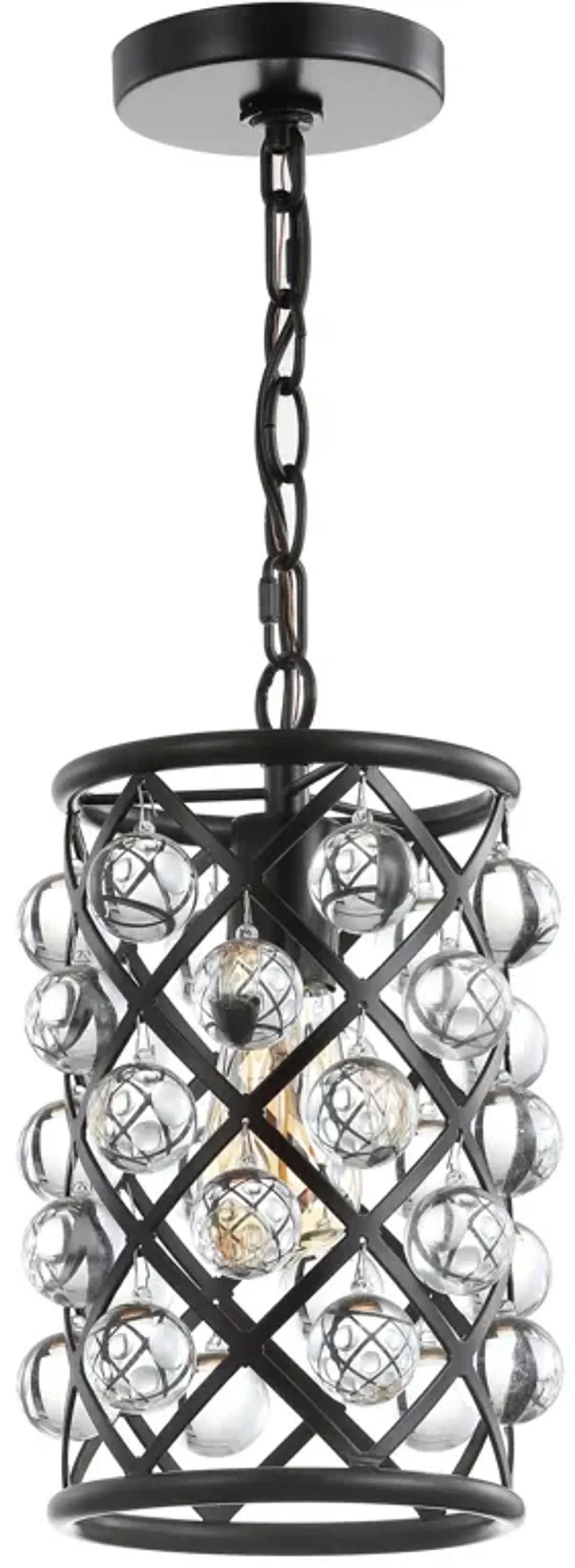 Gabrielle Metal/Crystal LED Pendant