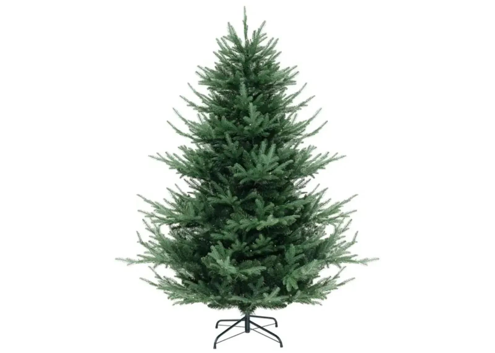 Hivvago 6/7/8 FT Pre-Lit Artificial Hinged Xmas Tree with 778/1480 PVC and PE Branch Tips