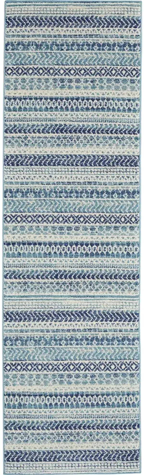 Passion PSN26 Navy/Blue 2'2" x 10' Rug
